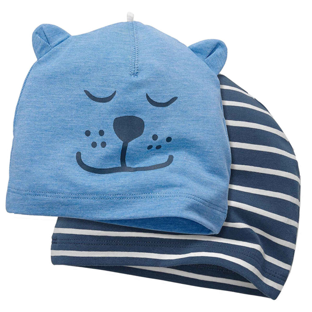 Chapeau bébé - Adapté pour l'automne et le printemps (0 à 6 mois) | Pack de 2