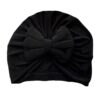 Turban bébé mignon et élégant avec nœud papillon noir - Doux et chaud pour protéger bébé