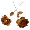 Fleur en Cuivre Rose Artisanale – Idéale pour Cadeaux et Décoration de Maison – Art Floral (x10)