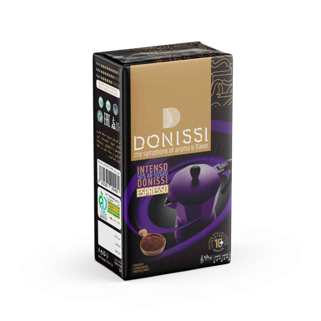 Poudre de café Espresso Donissi - Corps riche, Amertume 50/50 | 250 gr