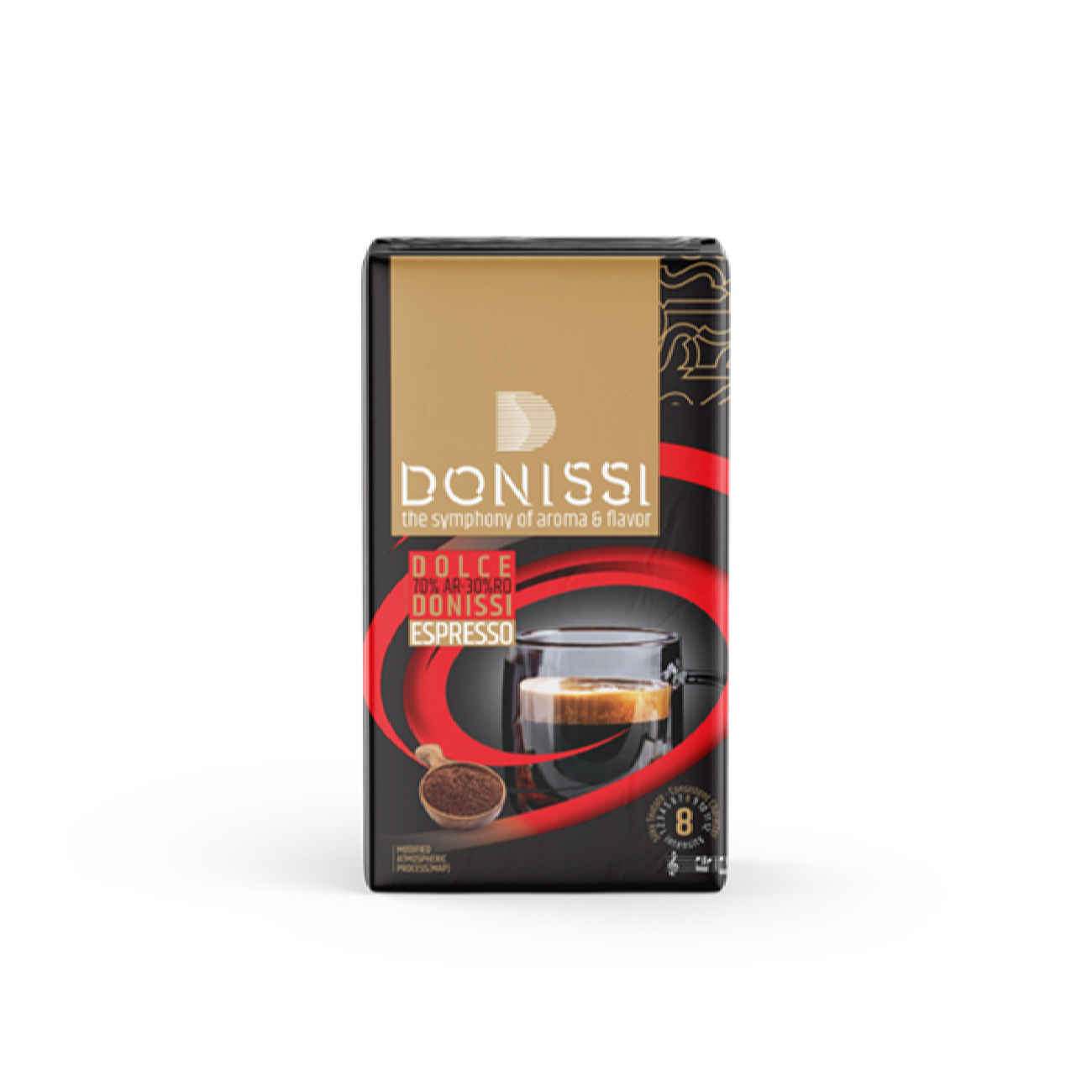 Poudre de Café Expresso Donissi – Parfaite pour les Amateurs de Café 70/30 | Lot de 3 Paquets de 250 gr