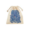 Sac de rangement en coton à cordon, Écologique et réutilisable avec Motif Mer & Poissons
