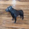Figurine géométrique de pitbull cubisme - Art moderne fait main