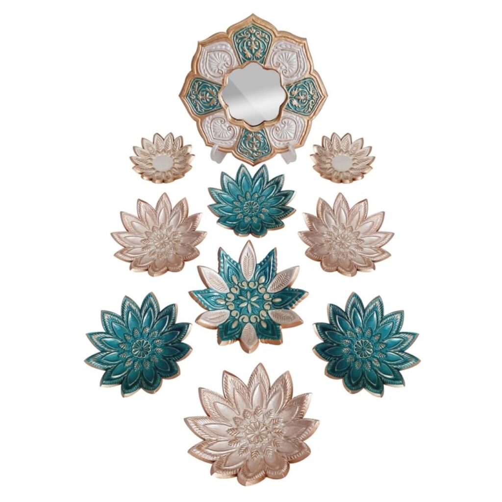 Haft-Seen pour le Nouvel An Persan – Art en argile en forme de fleurs