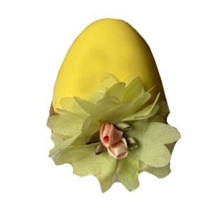 Haftseen Egg for Iranian Nowruz Celebration – Floral Model in Yellow