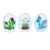 Œuf peint Haft-Seen pour Norouz iranien – Motif dragon (pack de 3)