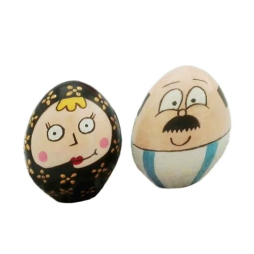 Œuf peint Haft-Seen pour Norouz iranien – “Gol Pari” (pack de 2)