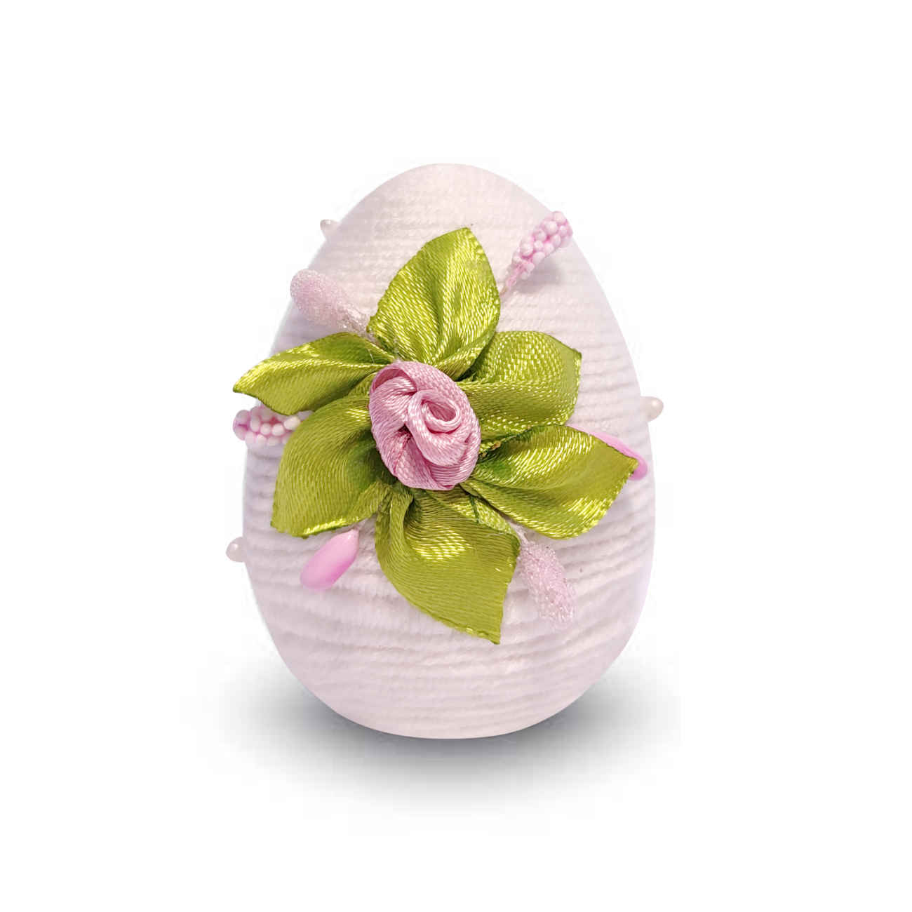 Œuf peint Haft-Seen pour Norouz iranien – Motif floral en céramique (pack de 3)