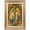 Tapis persan figuratif noué à la main de Tabriz représentant de magnifiques paons