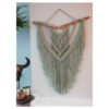 Suspension Murale en Macramé Fait Main – Nœuds Artistiques pour une Ambiance Bohème et Chaleureuse