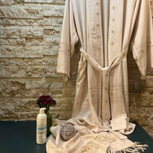 Peignoir de bain persan fait main pur 100% coton – Cadeau parfait pour toute personne qui aime la tradition