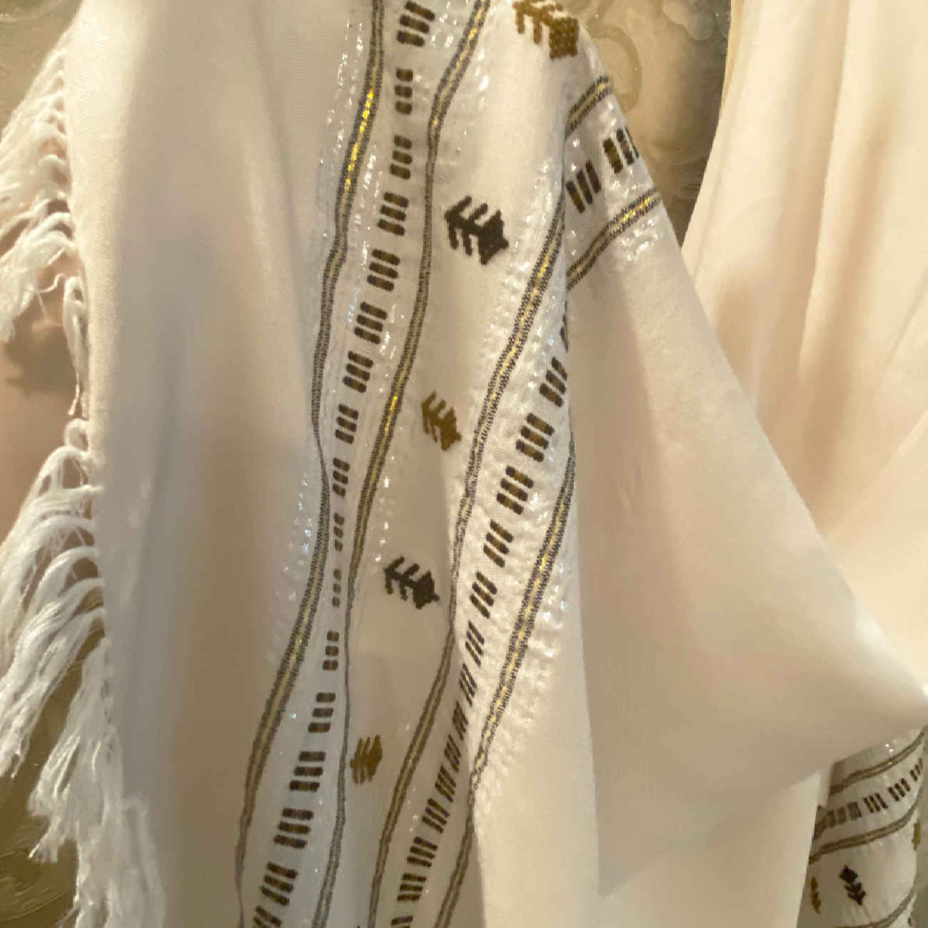 Peignoir persan artisanal en pur coton 100 % — idéal pour un style traditionnel (x2)