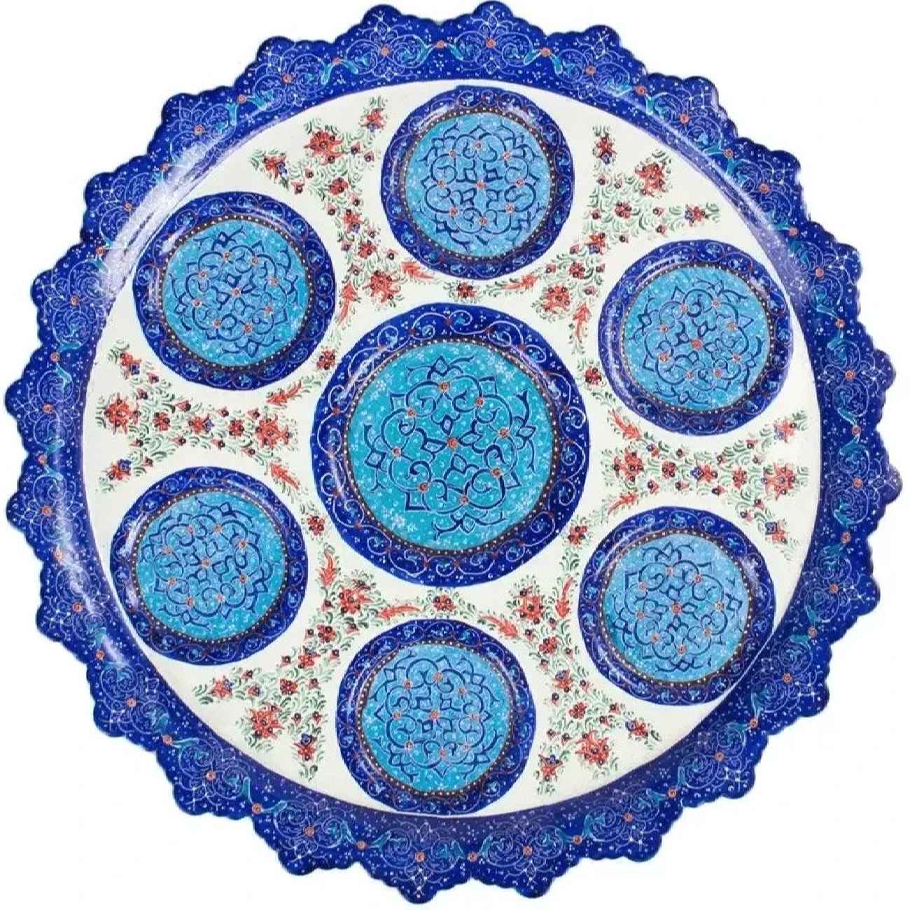 Service à thé perse fait main – Émaillé Minakari, idéal comme cadeau et pour la décoration intérieure