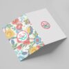 Carte de vœux "Bonne fête de Norouz" – 10 pcs Fleurs colorées Code 06