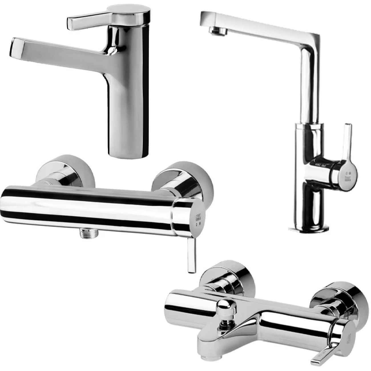 Ensemble de robinetterie KWC – Parfait pour espaces contemporains | Modèle Ava