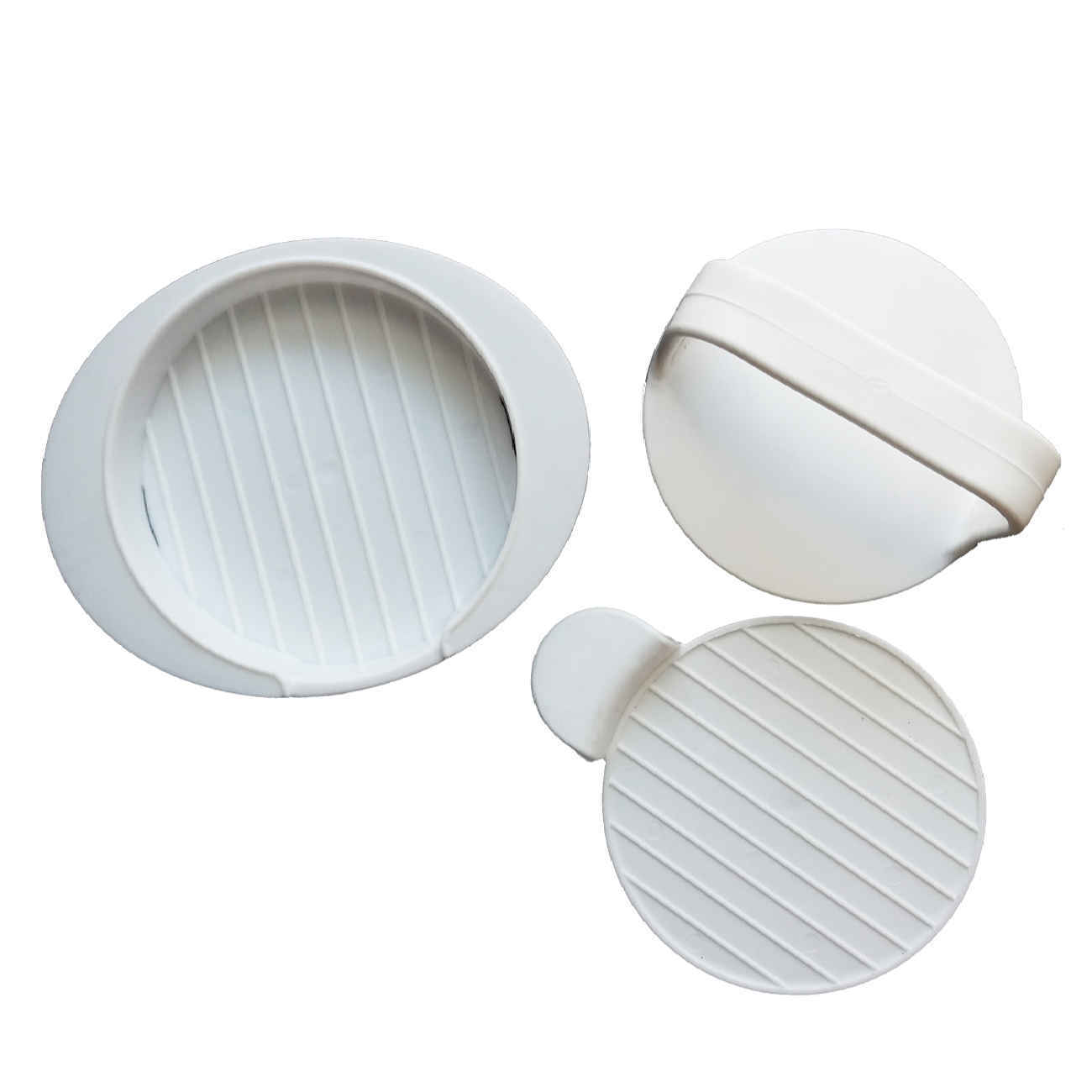Presse Manuelle pour Shami Kebab et Burger – en Plastique | Blanc