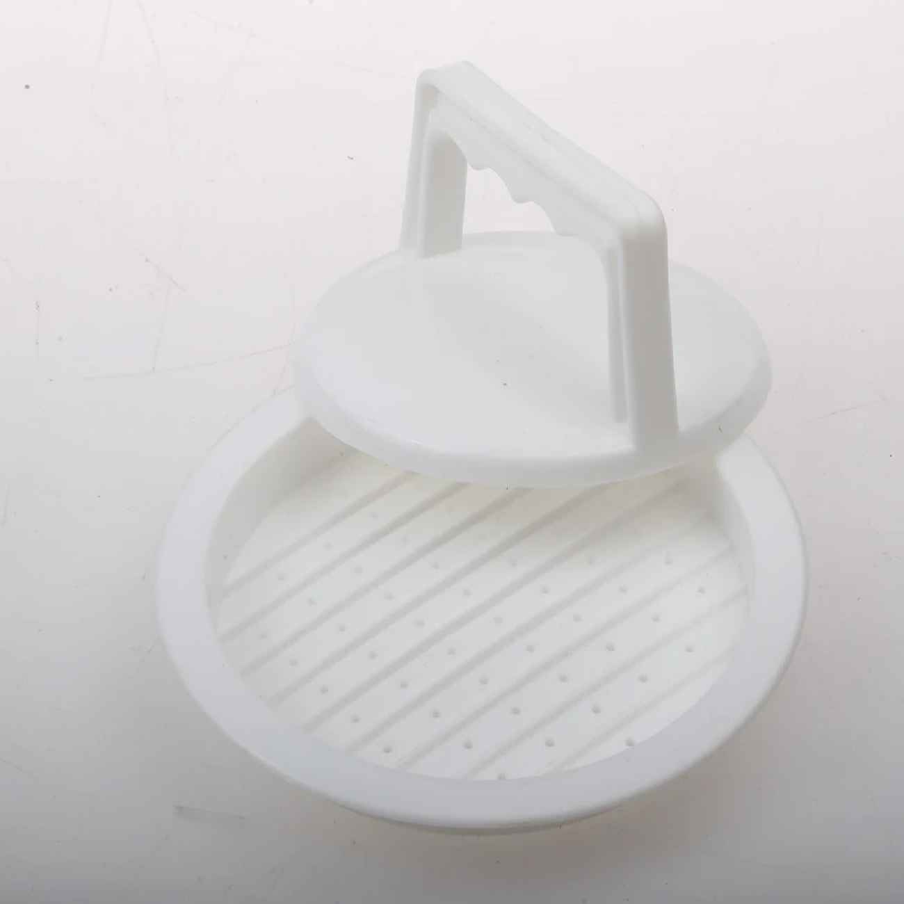 Presse Manuelle pour Shami Kebab et Burger – Outil Essentiel pour le Fait Maison | Blanc