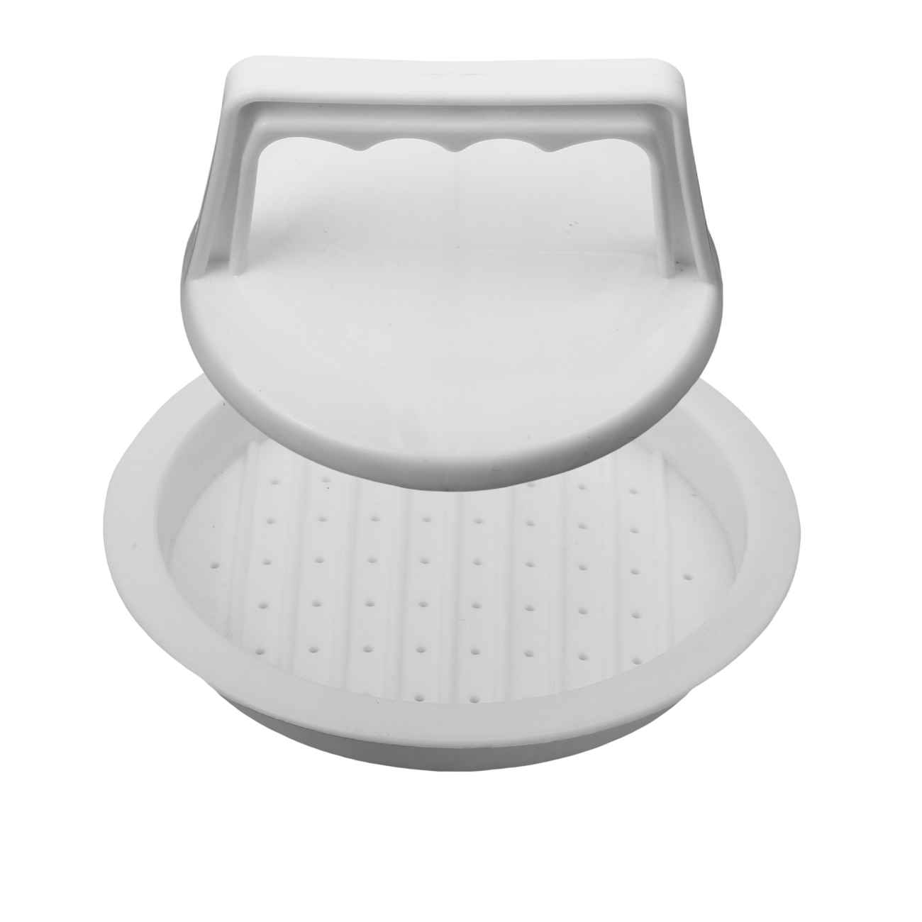 Presse Manuelle pour Shami Kebab et Burger - Outil Essentiel pour le Fait Maison | Blanc