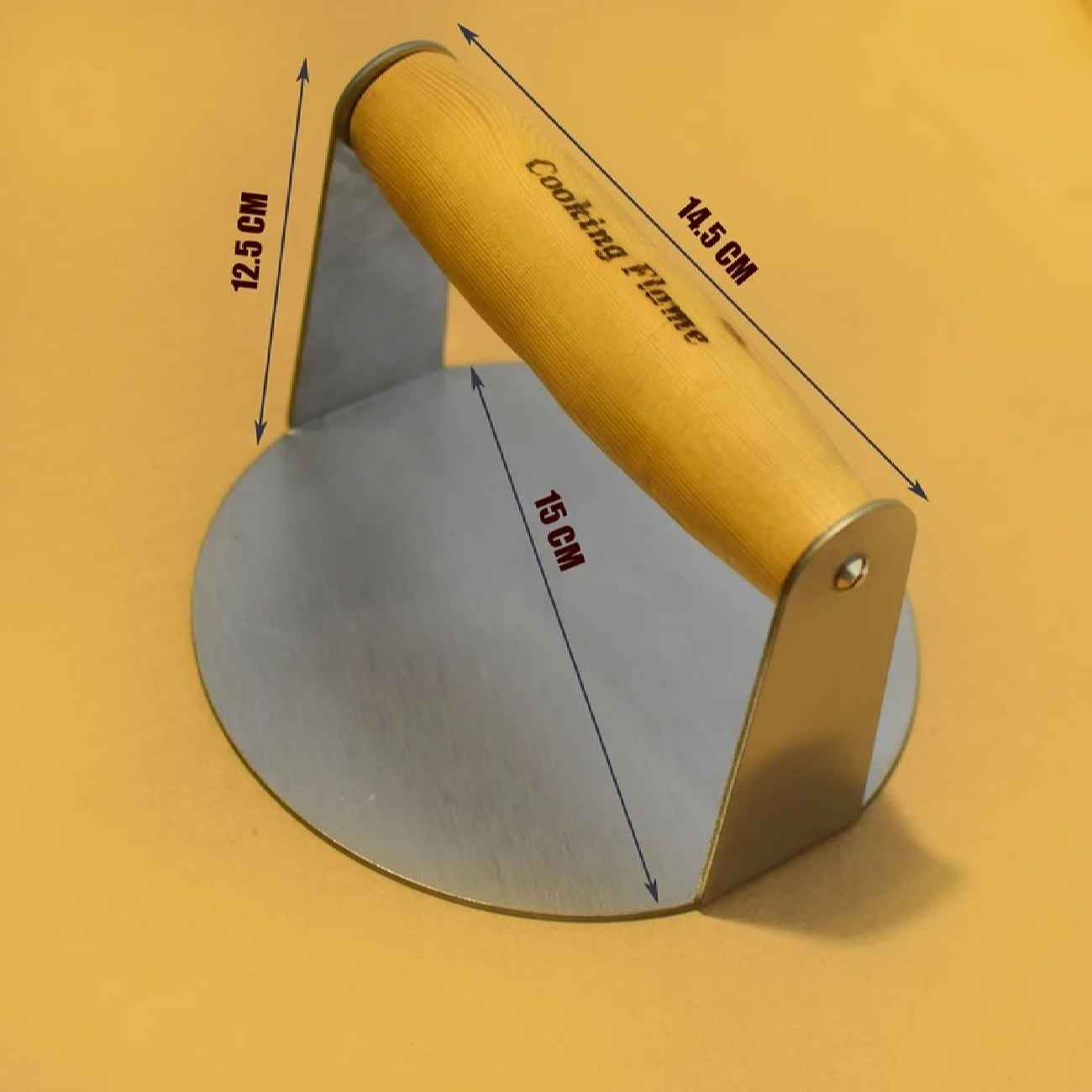 Presse Manuelle pour Shami Kebab et Burger – Acier inoxydable avec Manche en Bois