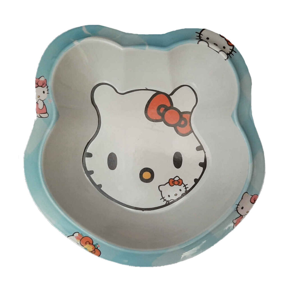 Bol en Mélamine - Pour Bébé avec Design Hello Kitty | Bleu