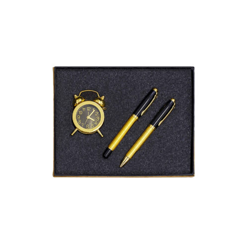 Ensemble de bureau en métal – Adapté au bureau, lot de 4, doré