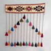 Tenture murale persane à pompons DIY – Motif kilim traditionnel modèle Artacama