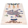 Tapis Gabbeh persan en laine tissé à la main authentique, design dragon du Fars