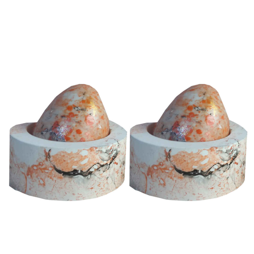 Œufs Haft-Seen persans pour Norouz – Modèle pierre (pack de 4)