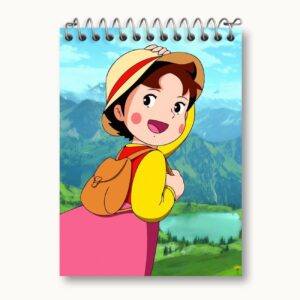 Cahier Nostalgie Cartoon modèle Heidi 50 pages style spirale
