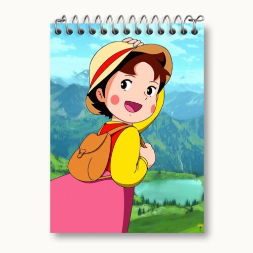 Cahier Nostalgie Cartoon modèle Heidi 50 pages style spirale