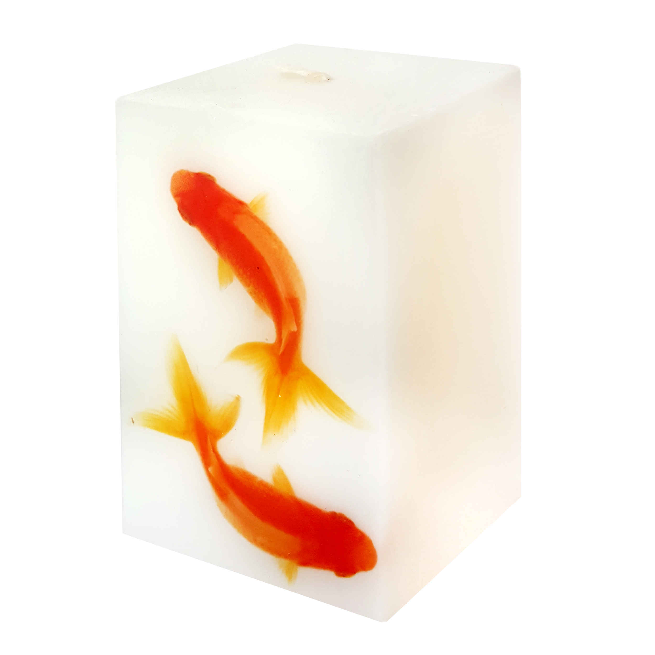 Bougie Nowruz avec motif de poisson – Touche parfaite pour l'agencement Haft-Sin (x2)