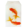Bougie Nowruz avec motif de poisson – Touche parfaite pour l'agencement Haft-Sin (x2)
