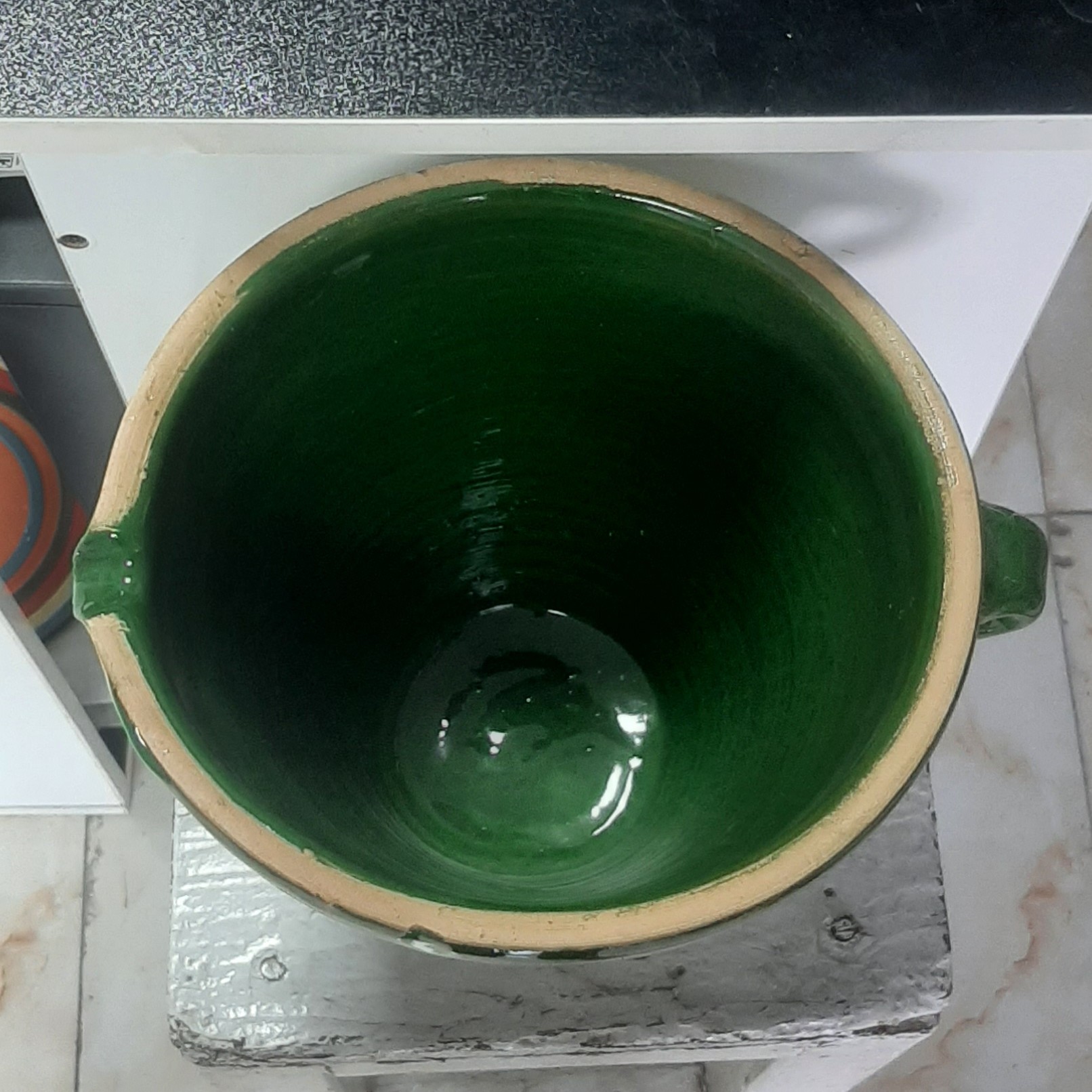 Pot en céramique persane pour Kashk Sab – Teghar traditionnel modèle Parsa