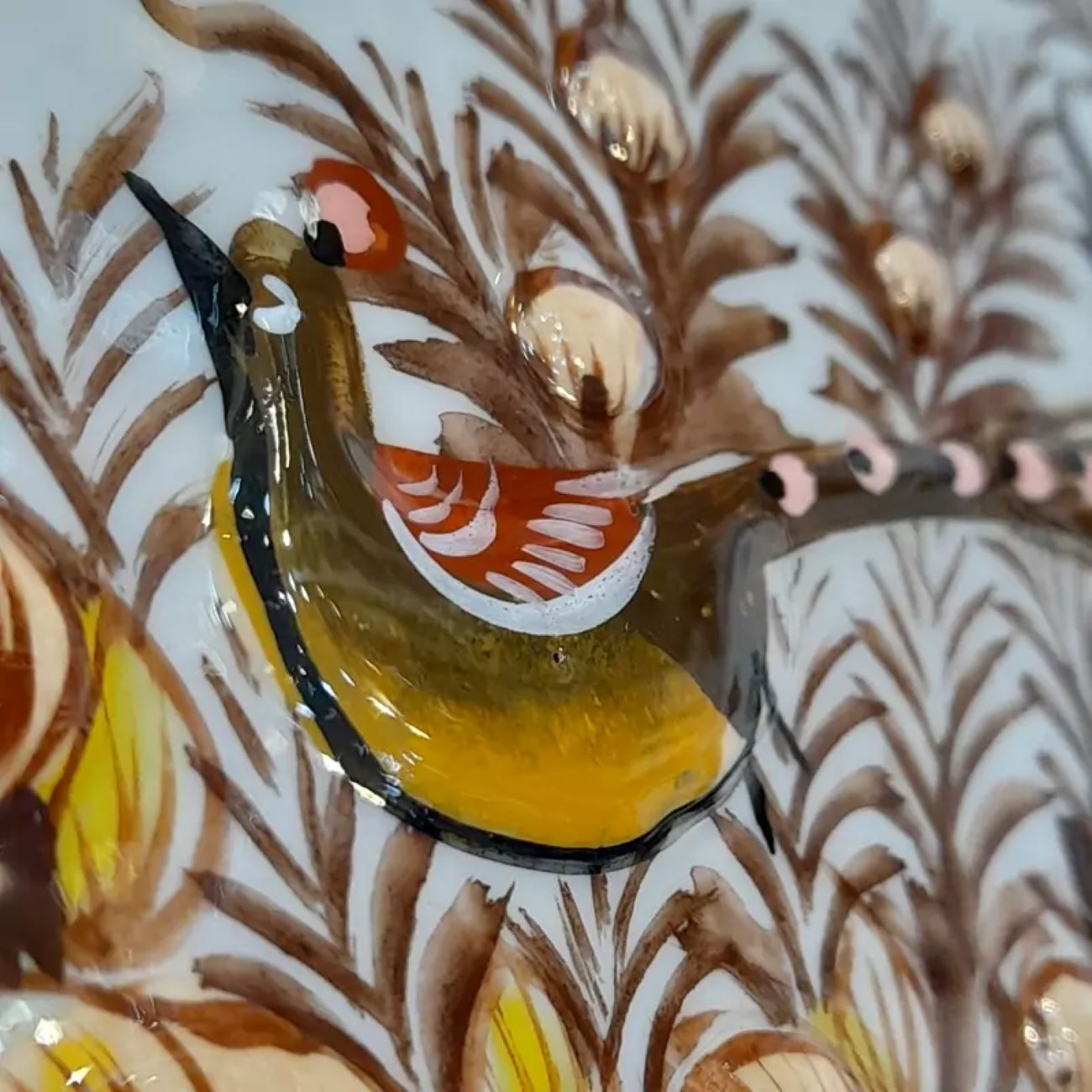 Boîte de Rangement pour Marteaux de Santur Persan Modèle Fleur & Oiseaux avec Porte à Charnières