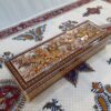 Boîte de Rangement pour Marteaux de Santur Persan Modèle Fleur & Oiseaux avec Porte à Charnières