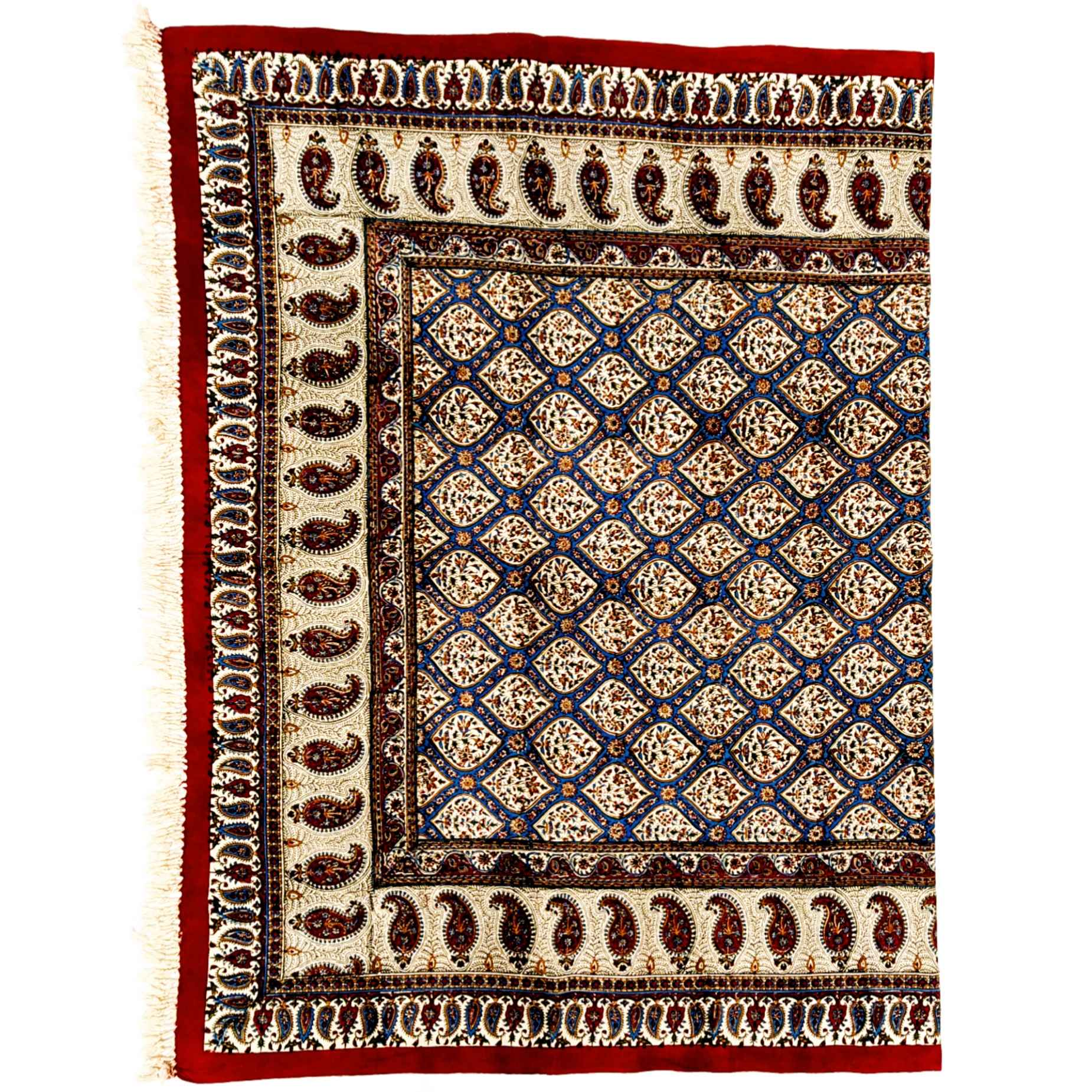 Nappe persane : Imprimé Kalamkari d’Isfahan dans le design du carrelage de la mosquée Sheikh Lotfollah