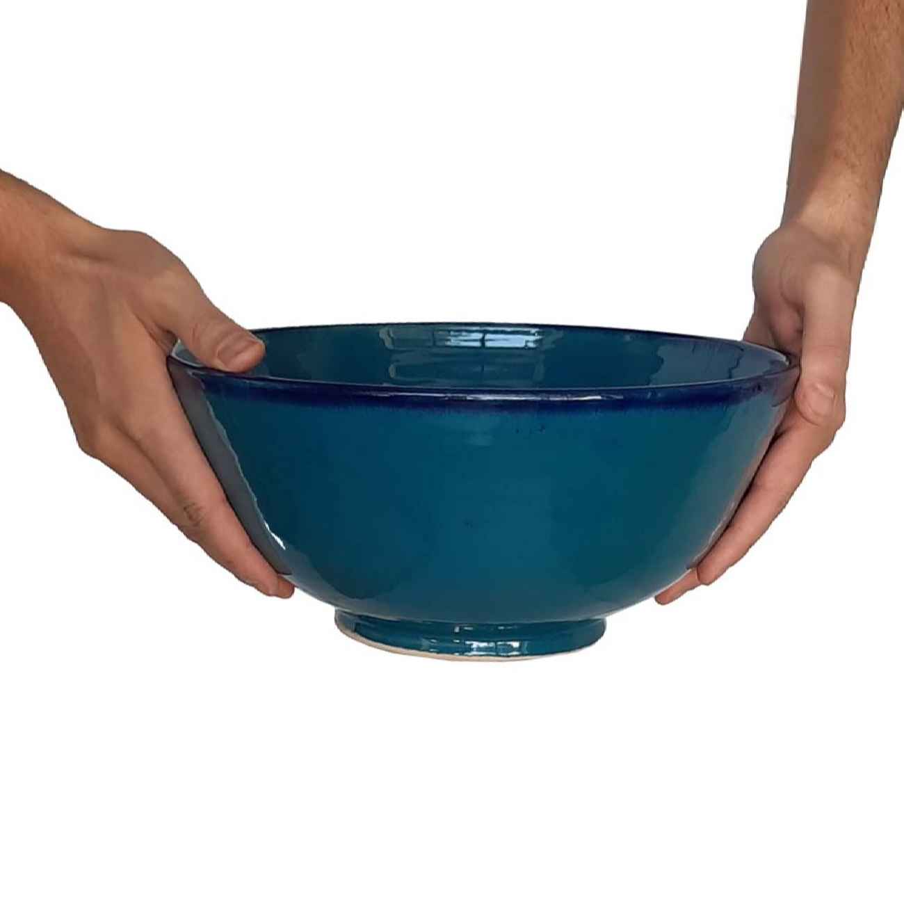 Bol Dizi en Poterie – Polyvalent pour les Amateurs d’Abgoosht, Yaourts, Soupes et Nouilles | Bleu