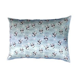 Taie d’oreiller en satin pour un sommeil confortable – Design panda (paquet de 2)