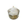 Bougie parfumée en pot pour relaxation et toute occasion, parfum lavande et design floral