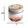 Bougie parfumée en pot pour relaxation et toute occasion, design fleur de rose
