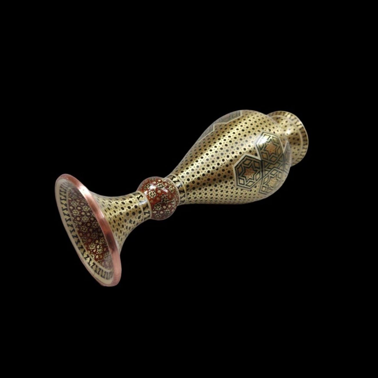 Ensemble de 3 Bonbonnières avec Vases Style Khatam Kari Design Élégant