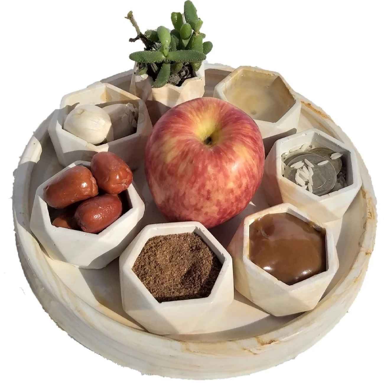 Haft-Seen Symbolique – Convient pour le Nouvel An Persan, Modèle Afra (Set de 8)