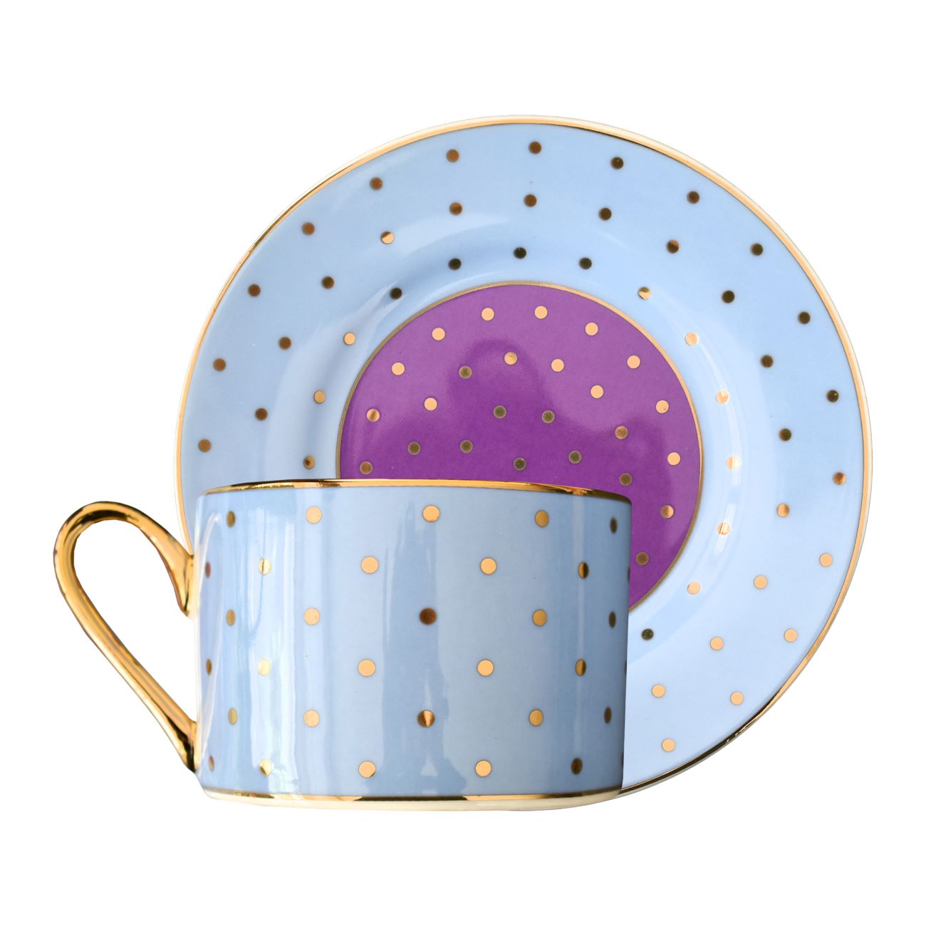 Service à thé artistique en porcelaine, design coloré Kosova, 12 pièces – Collection de thé et café stylée et vibrante