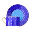 Service à thé artistique en porcelaine, design coloré Kosova, 12 pièces – Collection de thé et café stylée et vibrante