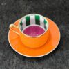 Service à thé artistique en porcelaine, design coloré Kosova, 12 pièces – Collection de thé et café stylée et vibrante