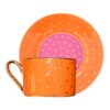 Service à thé artistique en porcelaine, design coloré Kosova, 12 pièces – Collection de thé et café stylée et vibrante