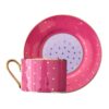 Service à thé artistique en porcelaine, design coloré Kosova, 12 pièces – Collection de thé et café stylée et vibrante