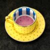 Service à thé artistique en porcelaine, design coloré Kosova, 12 pièces – Collection de thé et café stylée et vibrante