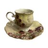 Service à thé en porcelaine victorienne 13 pièces de la collection florale élégante modèle Prestige