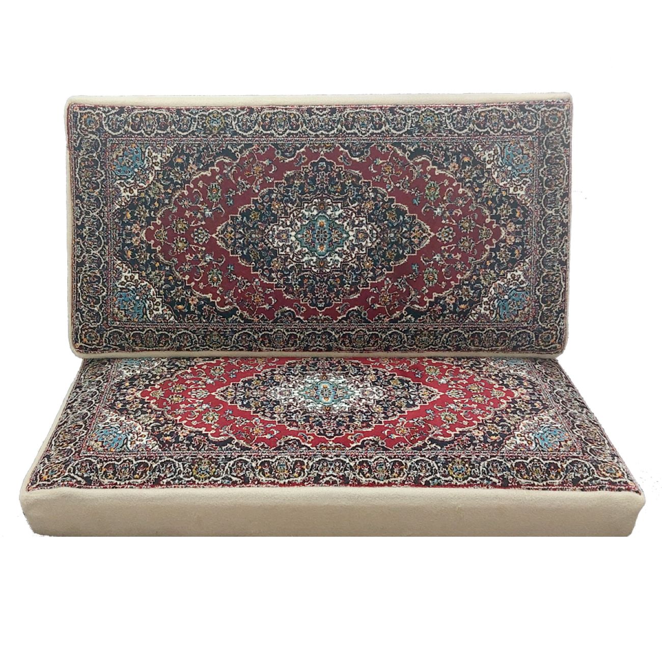 Coussin Dossier Traditionnel Persan (Poshti) Design Rectangulaire – Confort et Héritage (x2)